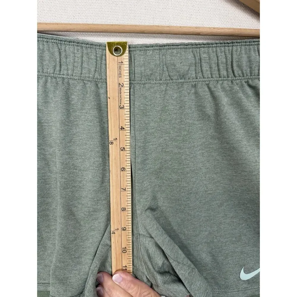 Nike Women's Dri Fit Training Shorts Size M Green, Unlined 5